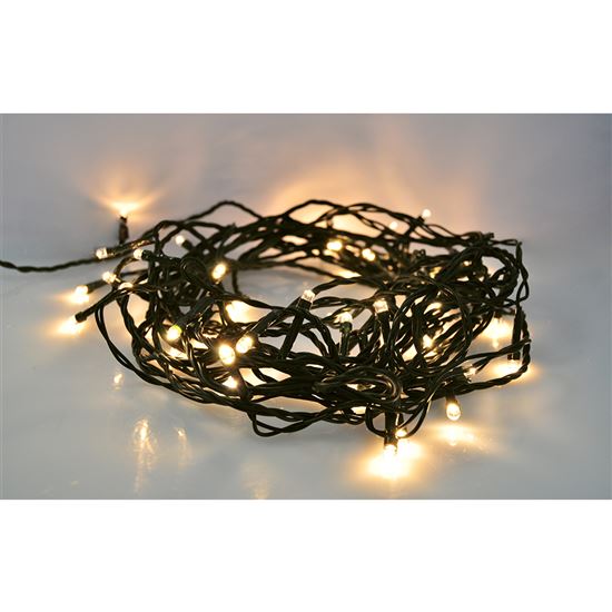 Solight LED vonkajšia vianočná reťaz, 400 LED, 20m, prívod 5m, 8 funkcií, IP44, teplá biela, 1V07-WW